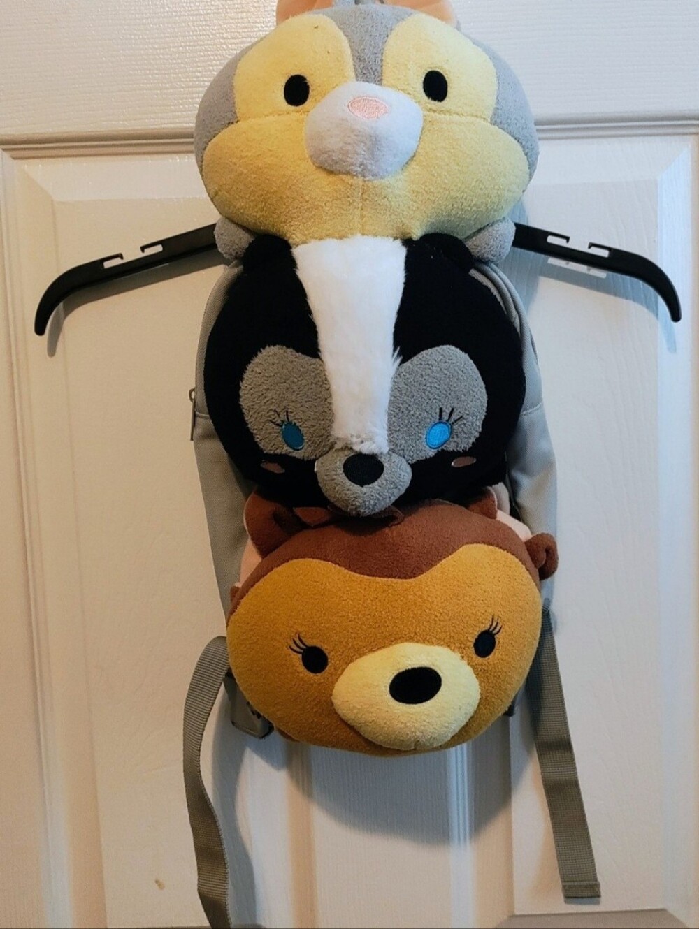 DISNEY STORE TSUM TSUM BAMBI THUMPER FLOWER PLUSH BACKPACK